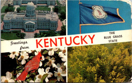 Greetings From Kentucky The Blue Grass State Split View - Frankfort