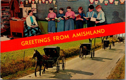 Greetings From Amishland Pennsylvania Split View - Souvenir De...