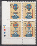 T/L India MNH 1983, Block  Rs 2.00 Bicentenary Of Manned Flight, Montgolfier, Sun Symbol On Air Ballon Transport, Fire - Blocks & Sheetlets