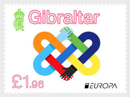 Gibraltar.2023.Europa CEPT.Peace – The Highest Value Of Humanity.1 V. ** . - 2023