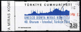 Türkiye 2016 Mi 4271 UNESCO World Heritage Committee, Istanbul Skyline, Mosque - Gebruikt