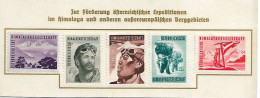 AUTRICHE 1953/1954 Himalaya Expedition , Vignettes Neuves Sans Gomme - Variétés & Curiosités