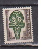 POLYNESIE FRANCAISE         N°  YVERT TAXE 1  NEUF SANS  CHARNIERES    ( NSCH 04 ) - Portomarken