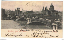 LONDON:  BLACKFRIARS  BRIDGE  AND  ST. PAUL' S  -  TO  AUSTRIA  -  FP - River Thames