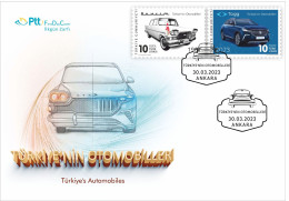 Turkey, Türkei - 2023 - Turkey's Cars - (Devrim And Togg) - FDC - Covers & Documents