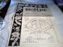 La Broderie Lyonnaise   Journal De Broderie Pour Trousseaux 1954 Monogramme,   Numéro 1111 - Autres & Non Classés