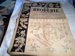 La Broderie Lyonnaise   Journal De Broderie Pour Trousseaux 1949 Monogramme,   Numéro 1047 - Sonstige & Ohne Zuordnung