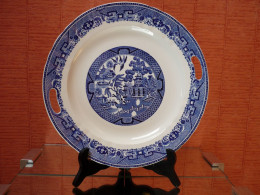 NIMY Willow Plat àTarte Taart Plaat Pie Plate Porcelaine Porselein China VINTAGE - Nimy (BEL)