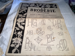 La Broderie Lyonnaise Journal De Broderie Pour Trousseaux 1961 Monogramme, Numéro 1188 - Altri & Non Classificati