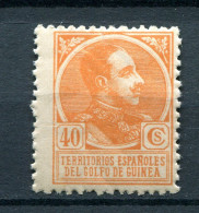 1919.GUINEA.EDIFIL 136*.NUEVO CON FIJASELLOS(MH). - Guinea Española