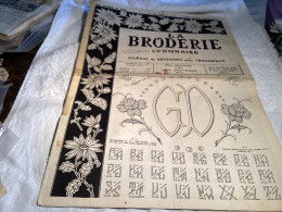 La Broderie Lyonnaise Journal De Broderie Pour Trousseaux 1961 Monogramme, Numéro 1191 - Altri & Non Classificati