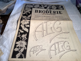 La Broderie Lyonnaise Journal De Broderie Pour Trousseaux 1961 Monogramme, Numéro 1193 - Sonstige & Ohne Zuordnung