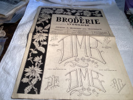 La Broderie Lyonnaise Journal De Broderie Pour Trousseaux 1961 Monogramme, Numéro 1197 - Other & Unclassified