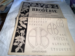 La Broderie Lyonnaise Journal De Broderie Pour Trousseaux 1956 Monogramme, Numéro 1130 - Autres & Non Classés