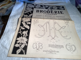 La Broderie Lyonnaise Journal De Broderie Pour Trousseaux 1956 Monogramme, Numéro 1128 - Sonstige & Ohne Zuordnung
