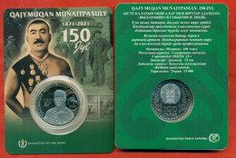 Kazakhstan 2021. Qajymuqan Munaitpasuly-Kazakh Wrestler. Silver Copper-nickel Blister Coin. - Kazakhstan