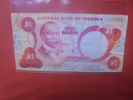 NIGERIA 1 NAIRA 1979-1984 Signature N°4 Circuler (B.29) - Nigeria