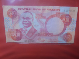 NIGERIA 10 NAIRA 1984-2000 Signature N°8 Circuler (B.29) - Nigeria