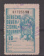 6434 DERECHO OBVENCIONAL ADUANAS Fiscal Tax TIMBRE FISCAL SPAIN ESPAGNE - Steuermarken