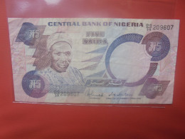 NIGERIA 5 NAIRA 1984-2000 Signature N°8 Circuler (B.29) - Nigeria