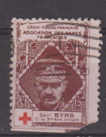 6435 VIGNETTE WW1 CROIX ROUGE RED CROSS GENERAL BYNG COMMANDANT 37ME ARMEE BRITANNIQUE Association Des Dames Francaises - Croce Rossa