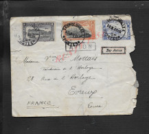 CONGO BELGE LETTRE SUR TIMBRE PAR AVION CACHET DE LÉOPOLDVILLE   POUR EVREUX CACHET : - Covers & Documents