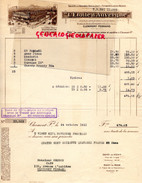 63 - CLERMONT FERRAND- BELLE FACTURE L' ETOILE D' AUVERGNE- DISTILLERIE VINS REUNIS- 12 BD. PASTEUR- 1931 - Alimentaire