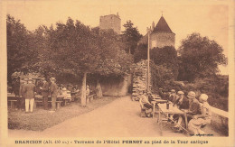 Brançion * La Terrasse De L'hôtel PERNOT , Au Pied De La Tour Antique * Buvette Bar - Other & Unclassified
