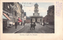 BELGIQUE - Verviers - L'église St Remacle - Colorisée - EV Bruxelles - Carte Postale Ancienne - Otros & Sin Clasificación