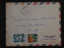 BQ4 AOF  COTE D IVOIRE   BELLE  LETTRE 1959 PETIT BUREAU  TORTITO A NANTES  +AFFR.  INTERESSANT++ + - Lettres & Documents