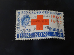 HONG KONG 1963  CROIX ROUGE - Usados