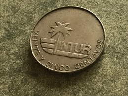 Münze Münzen Umlaufmünze Kuba 25 Centavos 1981 Ohne Ziffer - Cuba