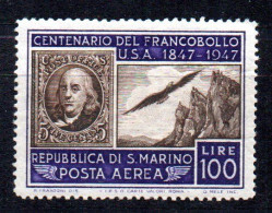 Sello Nº A-66 San Marino - Airmail