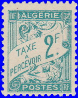 Algérie Taxe 1945. ~ T 30* - 2 F. Taxe - Timbres-taxe