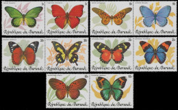 918/927** - Papillons D'Afrique / Vlinders Van Afrika / Afrikanische Schmetterlinge / African Butterflies - Burundi - Nuevos