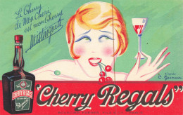 Cherry Regals Extra Dry * CPA Publicitaire Illustrateur C. Gesman * Mistinguett * Alcool Pub Publicité - Advertising