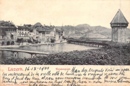 SUISSE - LUZERN - Reussquai - Editeur E Gôtz - Carte Postale Ancienne - Luzern