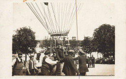 Troyes * Carte Photo 1912 * Ascension Du Ballon Sur La Place * Aviation Aube - Troyes