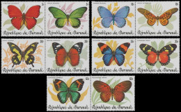 918/927** - Papillons D'Afrique / Vlinders Van Afrika / Afrikanische Schmetterlinge / African Butterflies - Burundi - Nuovi