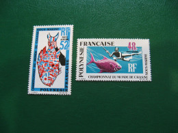 POLYNESIE YVERT POSTE AERIENNE N° 29/30 TIMBRES NEUFS ** LUXE - MNH - SERIE COMPLETE - COTE 107,00 EUROS - Neufs