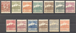 San Marino, 1921, Definitives, Monte Titano, MLH / Unused, Michel 68-80 - Neufs