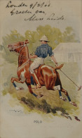 Polo // Artist Signed 1906 - Ippica