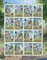 Niger  2022 WWF Overprint. Giraffa. (315f) OFFICIAL ISSUE - Girafes