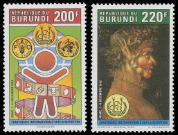 1004/1005** - Conférence / Conferentie / Konferenz - FAO - OMS  BURUNDI - Unused Stamps