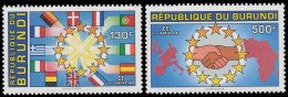 1020/1021** - Marché Unique Européen / Gezamenlijke Europese Markt / Europäischer Binnenmarkt - BURUNDI - Unused Stamps