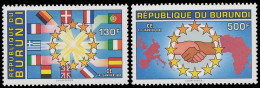 1020/1021** - Marché Unique Européen / Gezamenlijke Europese Markt / Europäischer Binnenmarkt - BURUNDI - Timbres