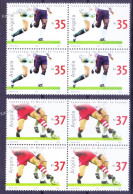 Angola 2002 MNH 2v Blk, Football World Cup Korea  Japan, Sports, Soccer - 2002 – Corea Del Sur / Japón