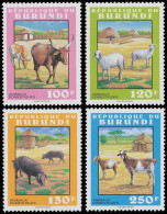1035/1038** - Animaux Domestiques / Huisdieren / Haustiere / Pets - BURUNDI - Unused Stamps