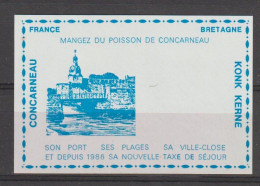 6451 PORTE TIMBRE CONCARNEAU Mangez Du Poisson De Concarneau Konk Kerne - Vignettes Militaires