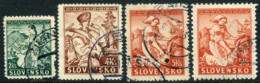 SLOVAKIA 1939 Costumes Used  Michel 43-45A+B - Used Stamps